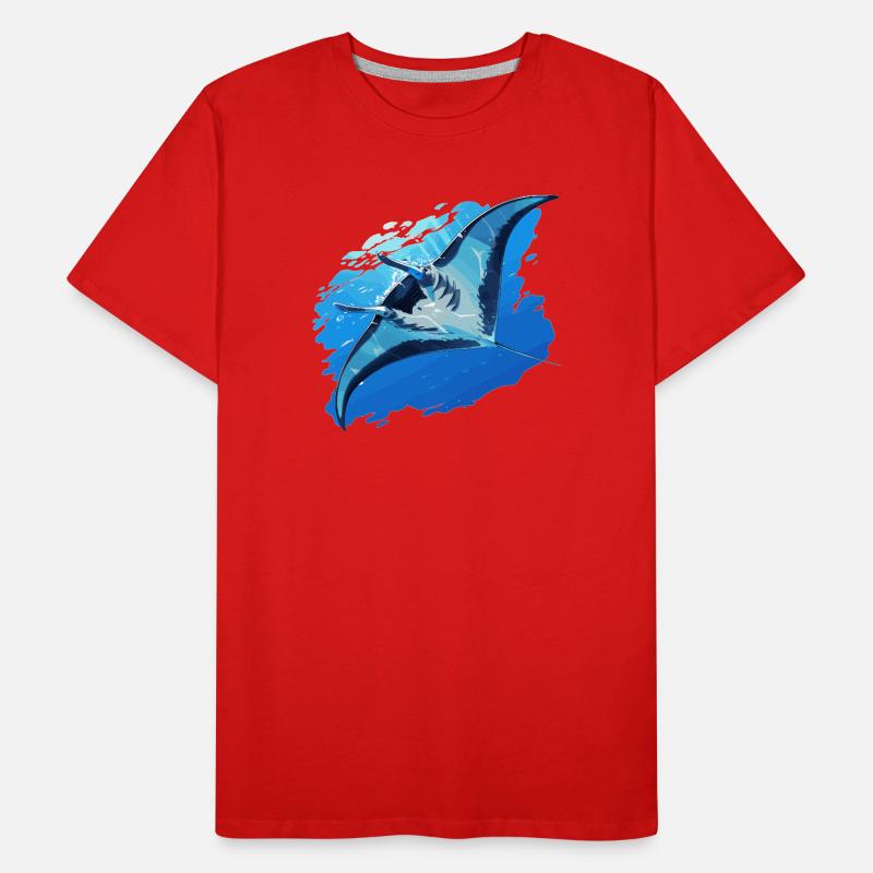 Rochen Mantarochen Männer Premium Bio T-Shirt