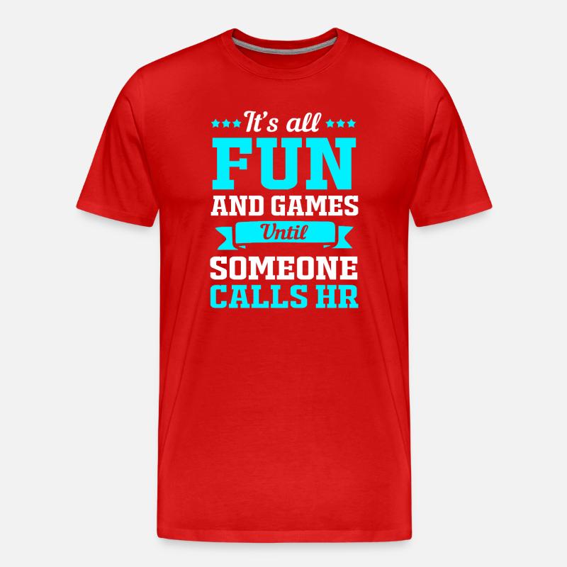 HR Manager - Männer Premium Bio T-Shirt - Rot