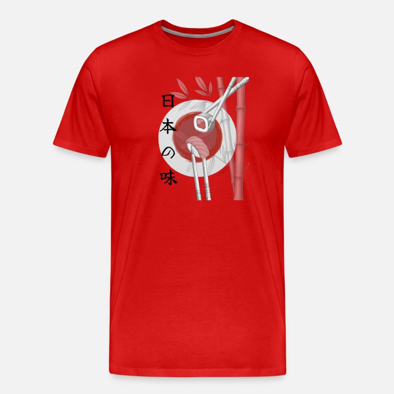 Sushi Lover - Männer Premium Bio T-Shirt - Rot