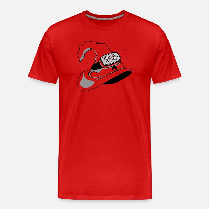 Future Hat - Männer Premium Bio T-Shirt - Rot