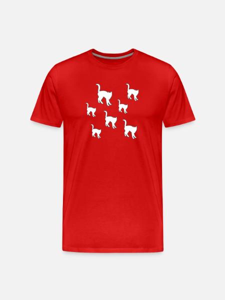 félin - T-shirt bio Premium Homme - rouge