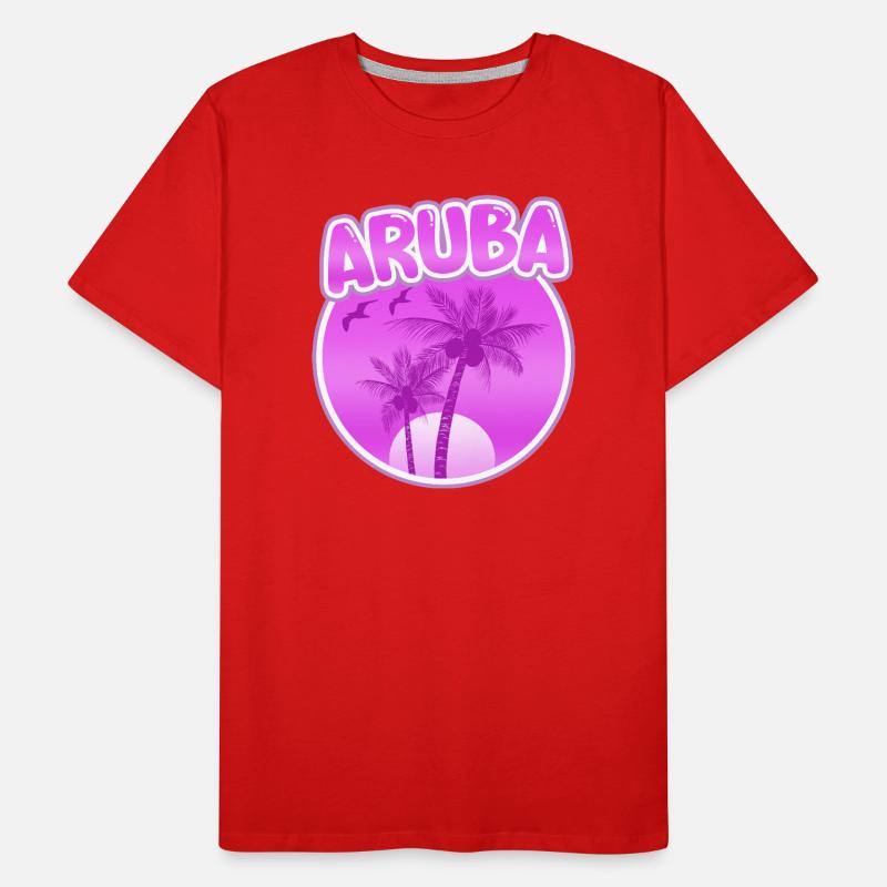 Aruba comme plage T-shirt bio Premium Homme