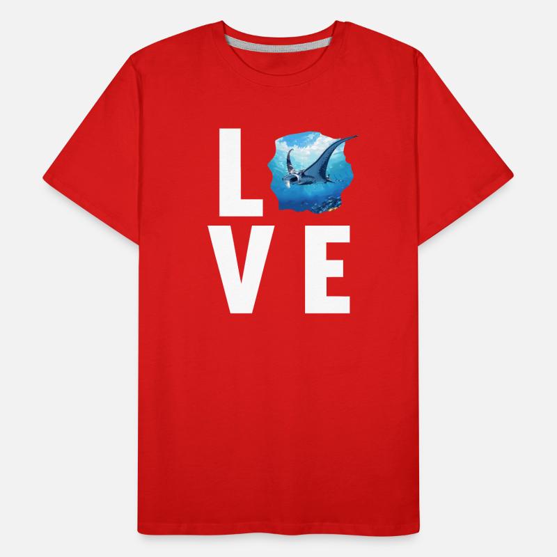 Rochen Mantarochen Männer Premium Bio T-Shirt