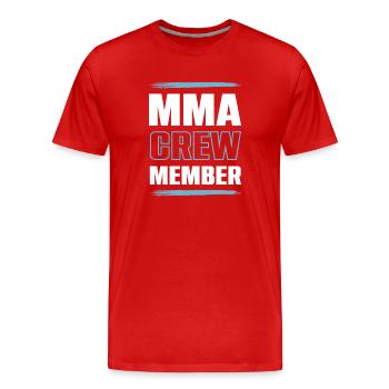 Équipe Mma - T-shirt bio Premium Homme - rouge - Devant - Damien (186cm)