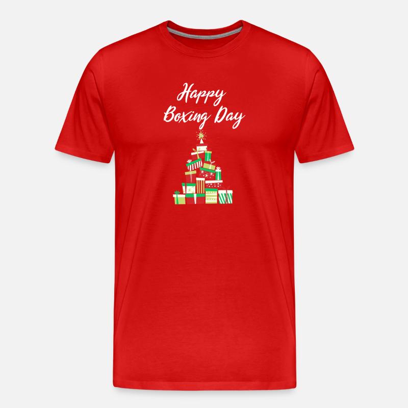 Happy Boxing Day Gift Stack - Men's Premium Organic T-Shirt - red