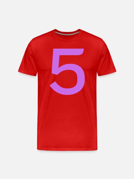 5 - T-shirt bio Premium Homme - rouge