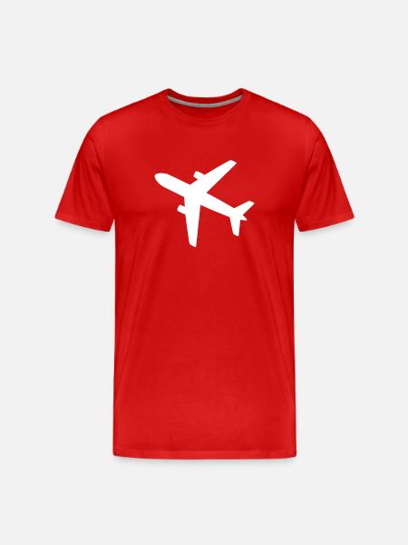 avion - T-shirt bio Premium Homme - rouge