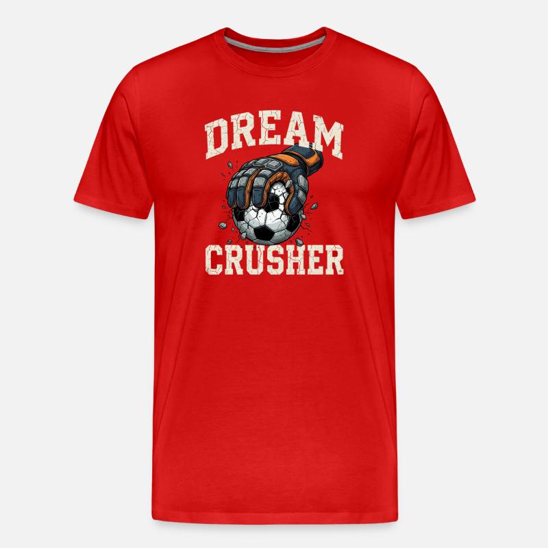 Soccer Dream Crusher - Männer Premium Bio T-Shirt - Rot