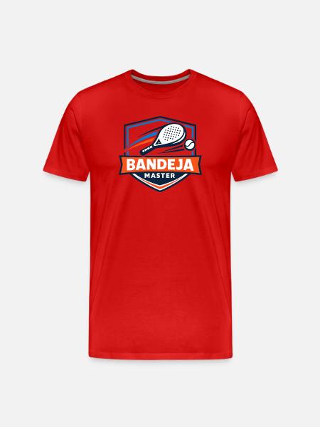 Bandeja Master Tennis Logo - Männer Premium Bio T-Shirt - Rot