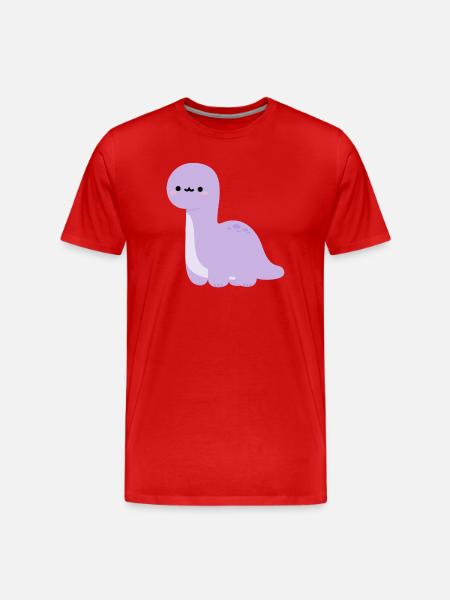 Brachiosaurus Lulu - Men's Premium Organic T-Shirt - red