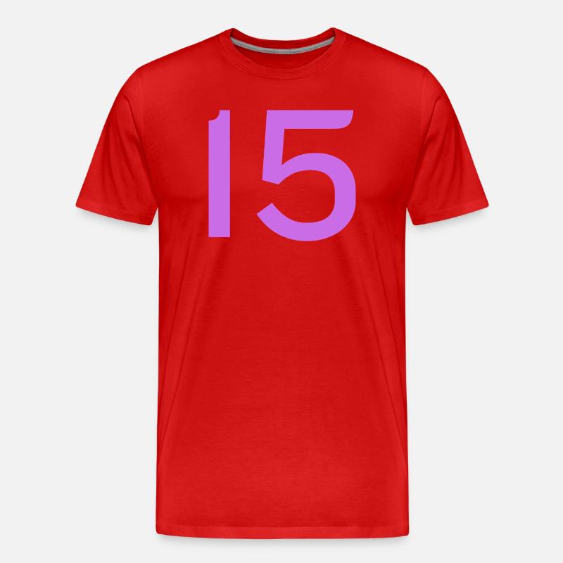 15 - Männer Premium Bio T-Shirt - Rot