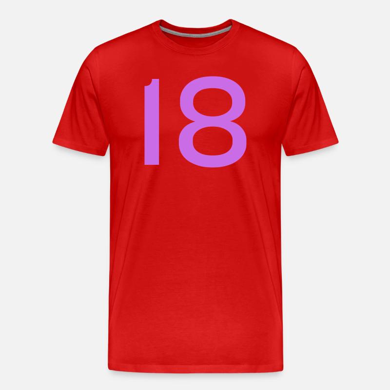 18 - Men's Premium Organic T-Shirt - red