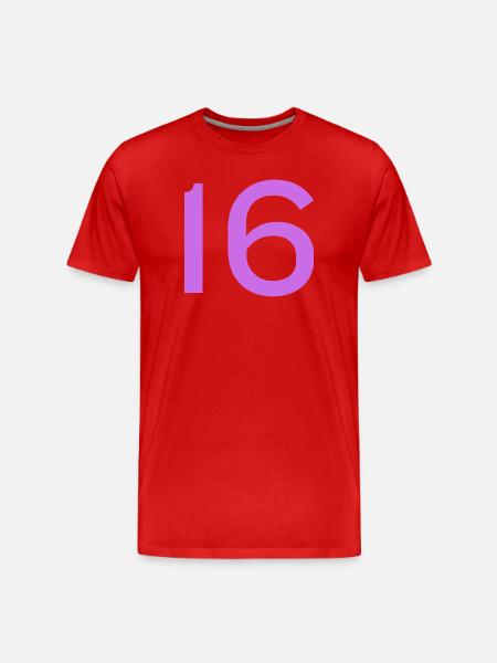 16 - T-shirt bio Premium Homme - rouge