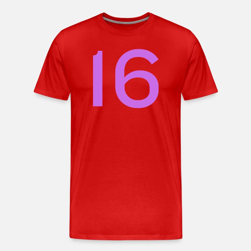 16 - Männer Premium Bio T-Shirt - Rot
