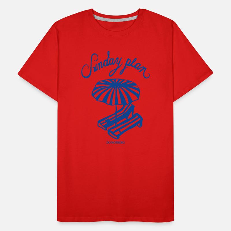 Plage de repos du dimanche T-shirt bio Premium Homme