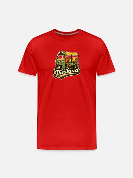 Thai Tuk Tuk Retro Edition - Men's Premium Organic T-Shirt - red