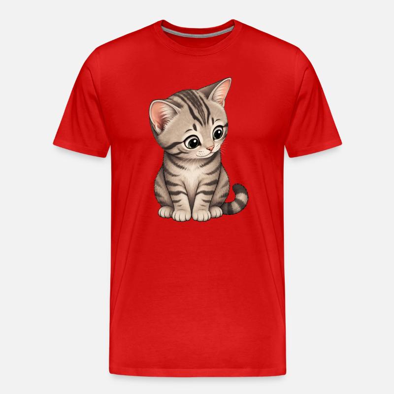 Chaton - T-shirt bio Premium Homme - rouge
