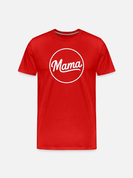 Logo-shirt Cercle Mama Script - T-shirt bio Premium Homme - rouge