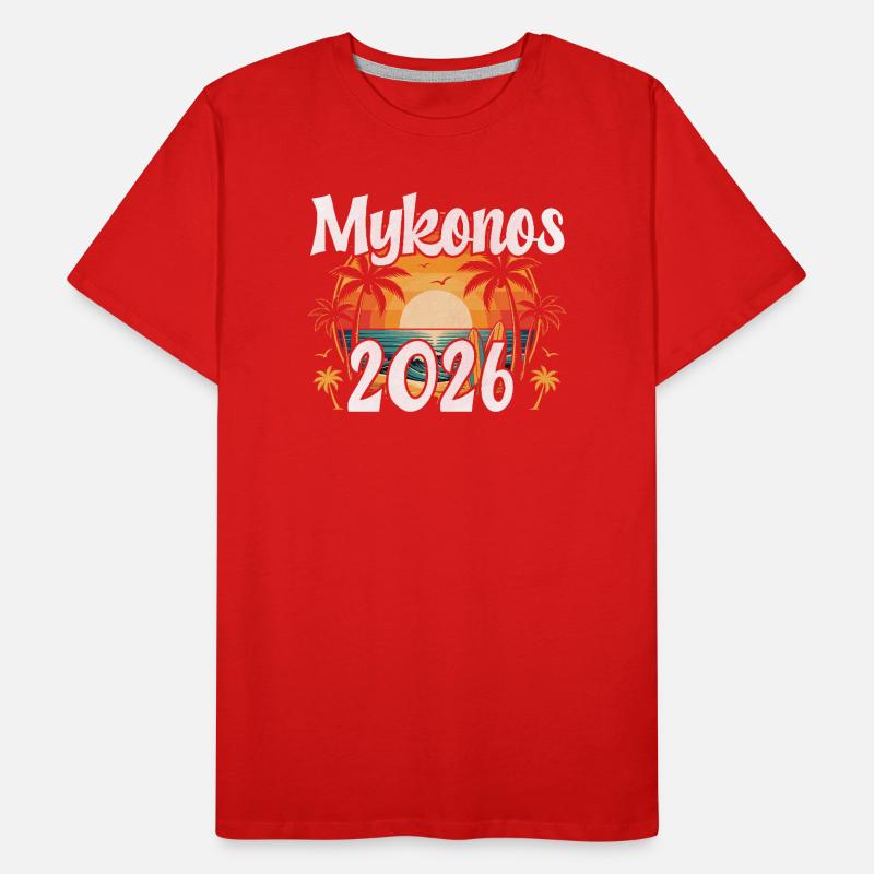 Mykonos 2026 Men's Premium Organic T-Shirt