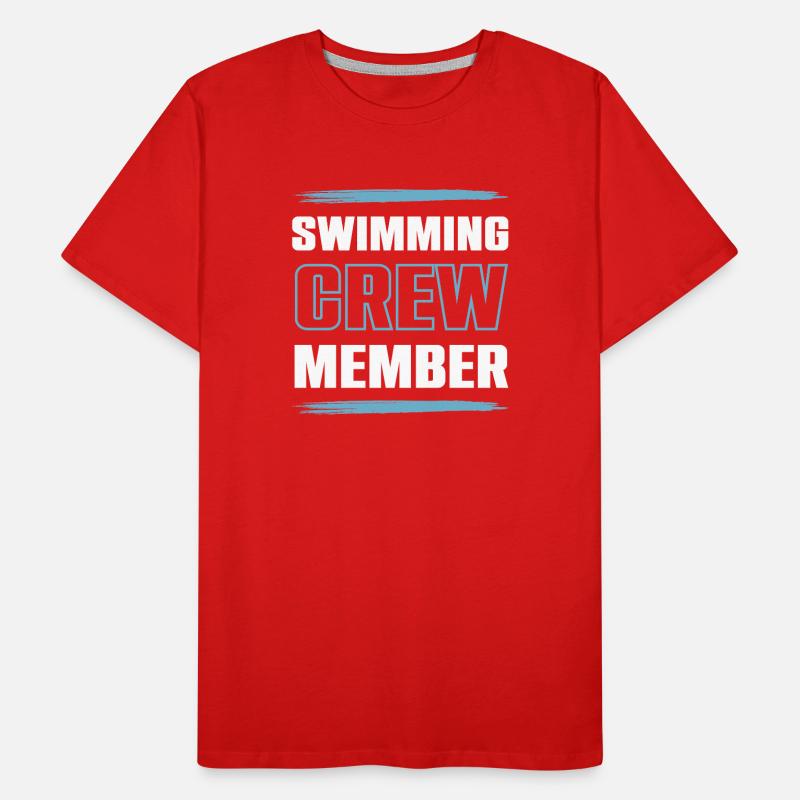 Équipe de natation T-shirt bio Premium Homme