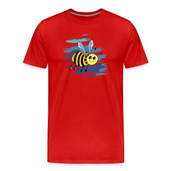 insecte - T-shirt bio Premium Homme - rouge - Devant - Damien (186cm)