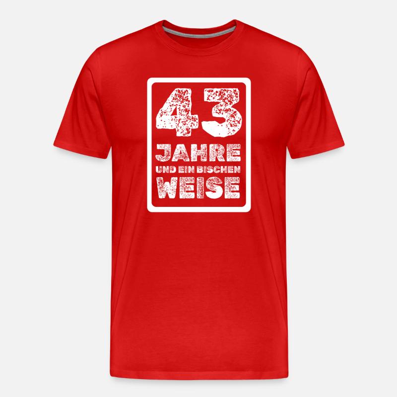 43 - Männer Premium Bio T-Shirt - Rot