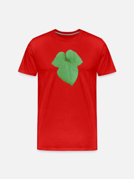 Green_Leaf_-_Tiny_Red_Spider - T-shirt bio Premium Homme - rouge
