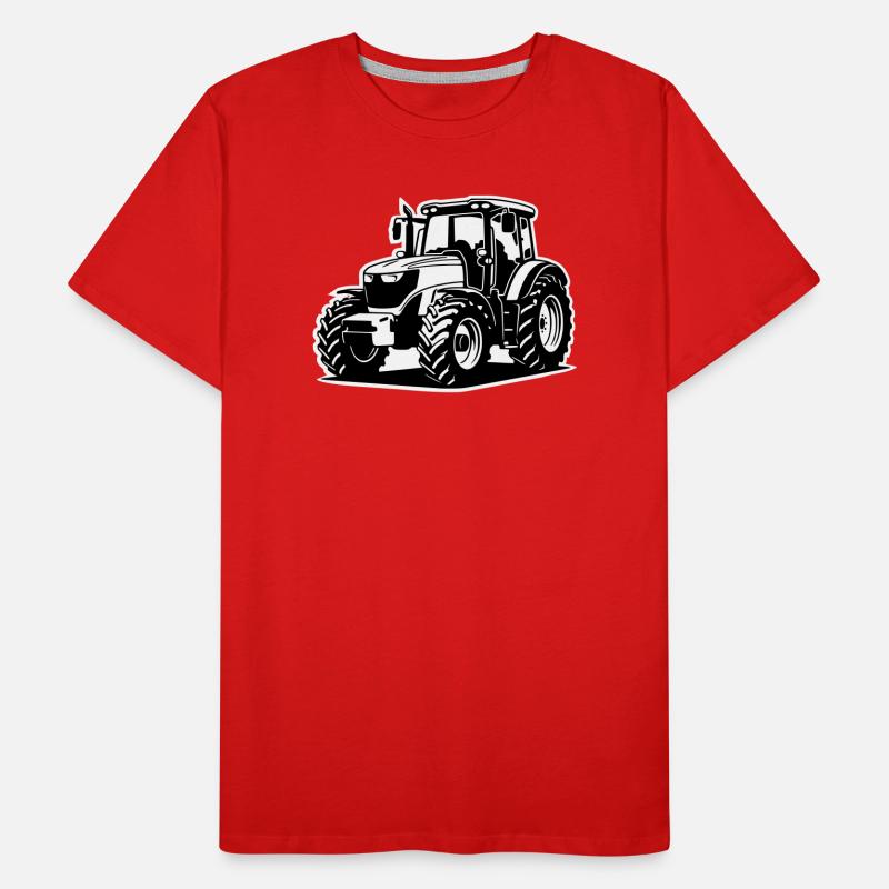 Traktor / Trecker / Schlepper (2-farbig) Männer Premium Bio T-Shirt
