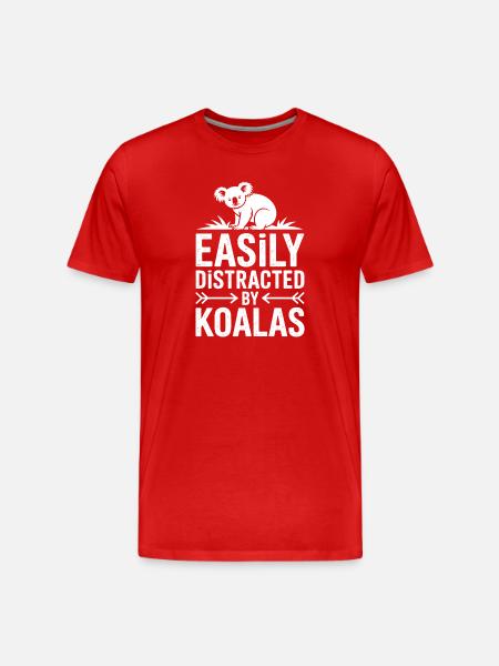 Koala Sayings Koalas Funny Koala Gift - Men's Premium Organic T-Shirt - red
