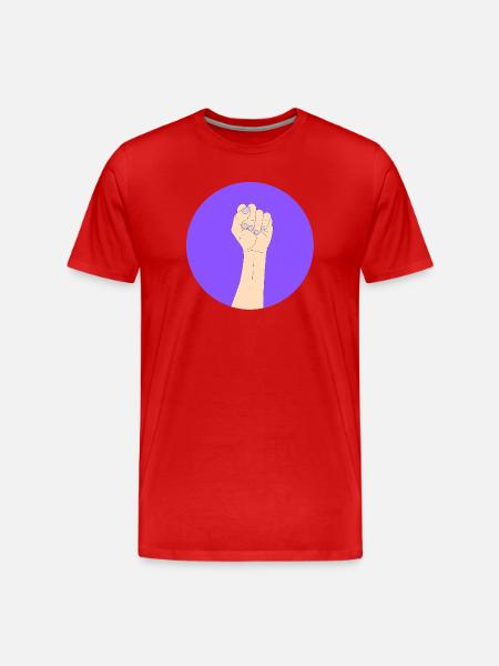 Autonomisation en violet - T-shirt bio Premium Homme - rouge