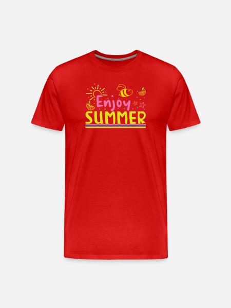 Profite de l’été - T-shirt bio Premium Homme - rouge