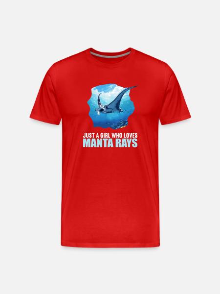 Rays Manta Rays - Men's Premium Organic T-Shirt - red