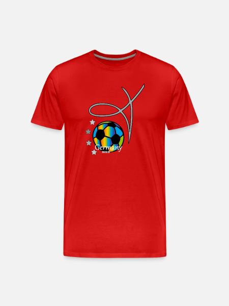 Fußball Event - Männer Premium Bio T-Shirt - Rot