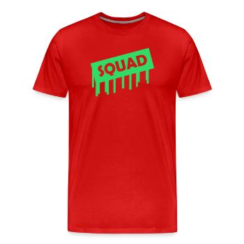 squad- - Männer Premium Bio T-Shirt - Rot - Vorne - Damien (186cm)