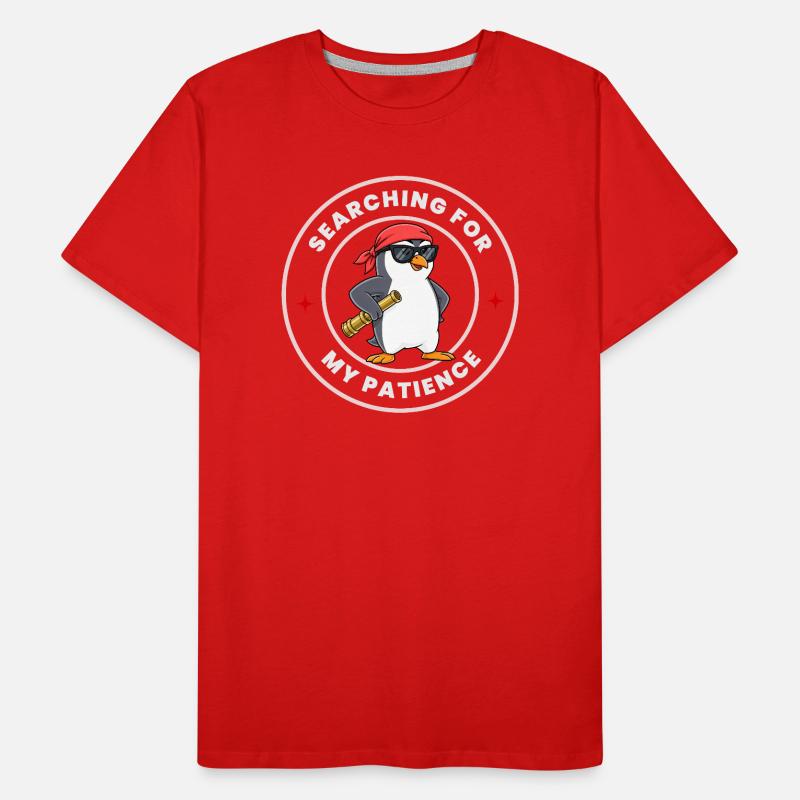 Chercher ma patience drôle T-shirt bio Premium Homme