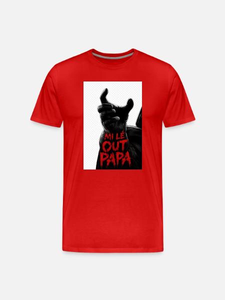 Mi lé out dad 974 - Men's Premium Organic T-Shirt - red
