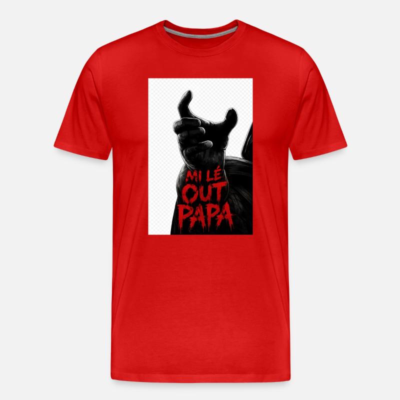 Mi lé out papa 974 - T-shirt bio Premium Homme - rouge