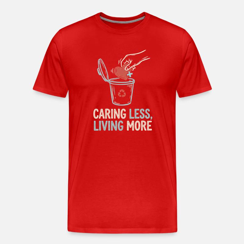 Vivre plus - T-shirt bio Premium Homme - rouge