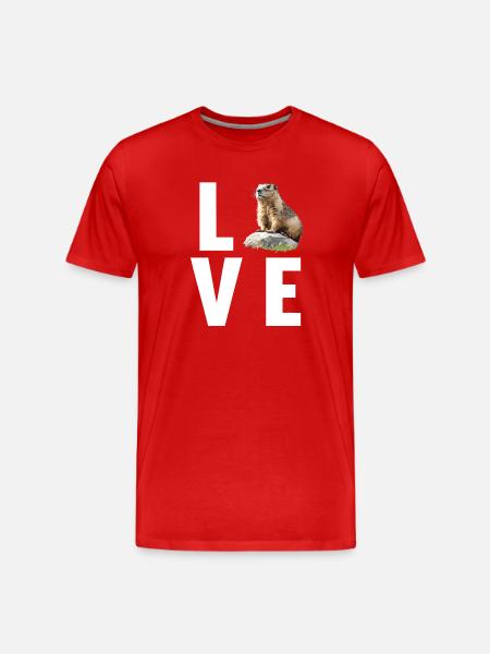 Marmots Groundhog - Men's Premium Organic T-Shirt - red