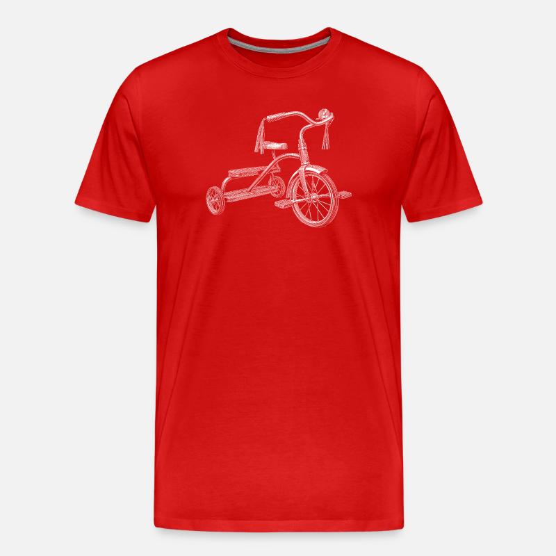 Dreirad - Männer Premium Bio T-Shirt - Rot