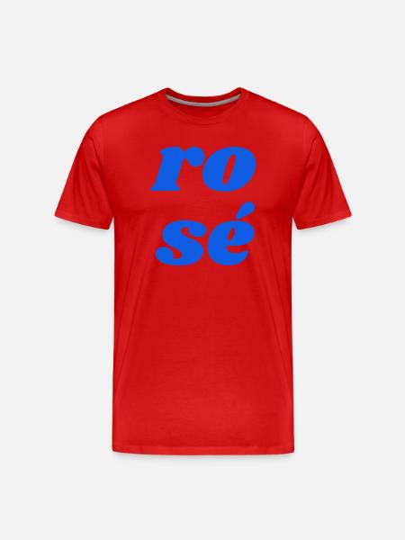 ro sé - Männer Premium Bio T-Shirt - Rot