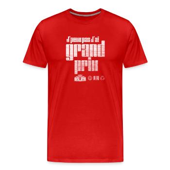 Ich kann nicht, ich habe Grand Prix – Grunge - Männer Premium Bio T-Shirt - Rot - Vorne - Damien (186cm)