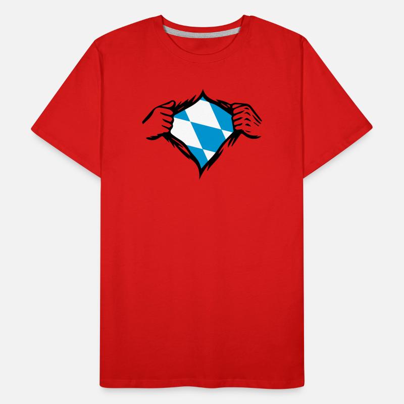 Bavière Drapeau bavarois T-shirt bio Premium Homme