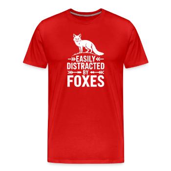 Füchse Sprüche Fuchs Lustiges Füchse Geschenk - Männer Premium Bio T-Shirt - Rot - Vorne - Damien (186cm)