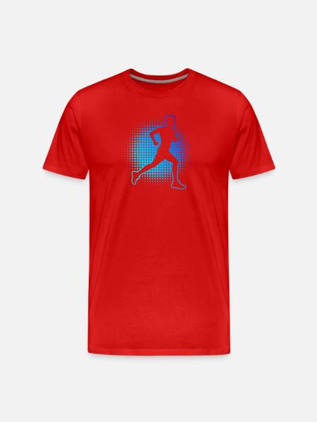 Geschenkidee für einen Running mit Running - Männer Premium Bio T-Shirt - Rot