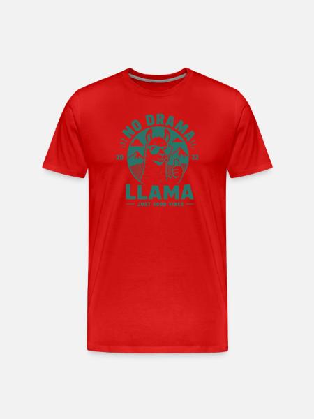 Pas de drame lama - T-shirt bio Premium Homme - rouge