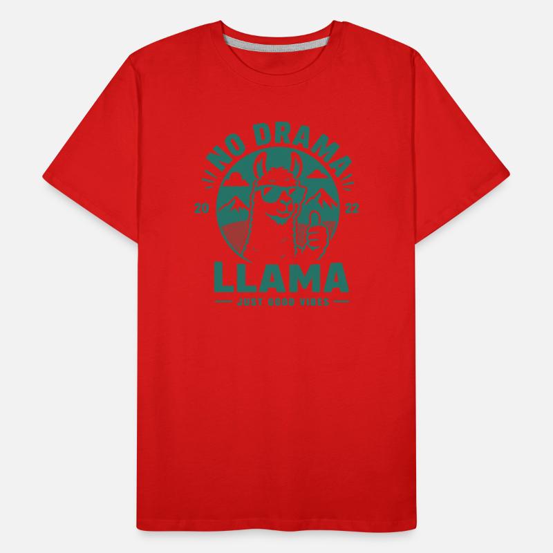 no drama llama Men's Premium Organic T-Shirt