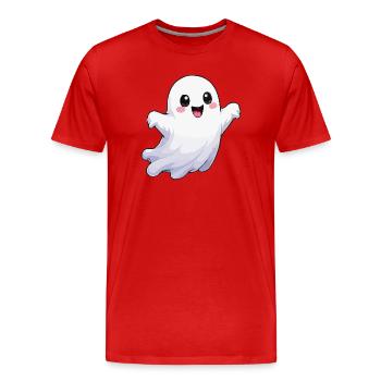 Divertissement de la bande dessinée de fantômes - T-shirt bio Premium Homme - rouge - Devant - Damien (186cm)