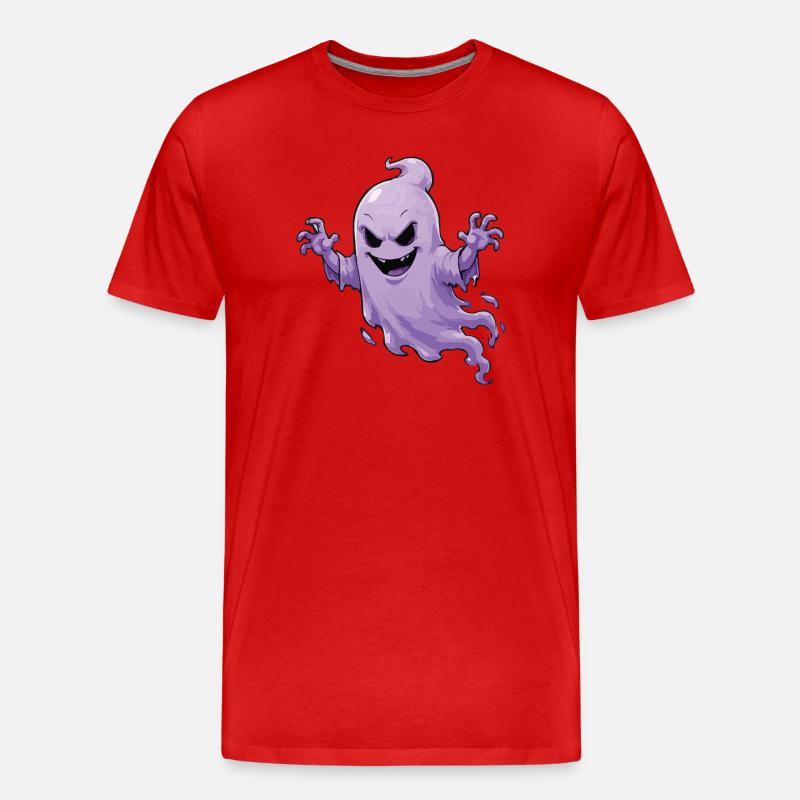  Geist Spukdesign - Männer Premium Bio T-Shirt - Rot