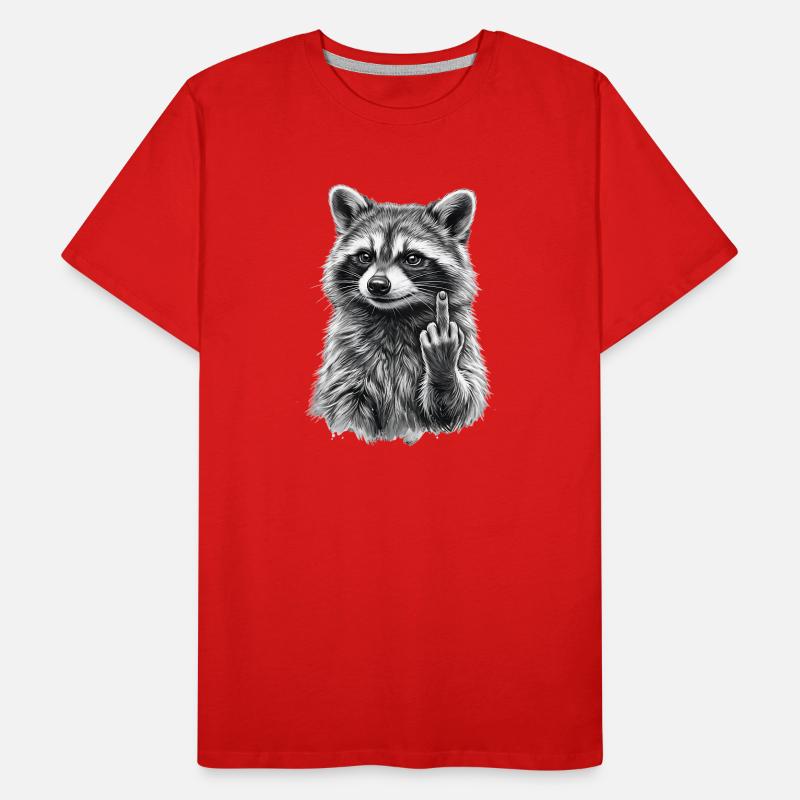 grumpy raccoon Men's Premium Organic T-Shirt